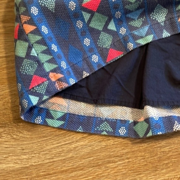 Hollister Blue Aztec Geometric Mini Skirt - Picture 8 of 8